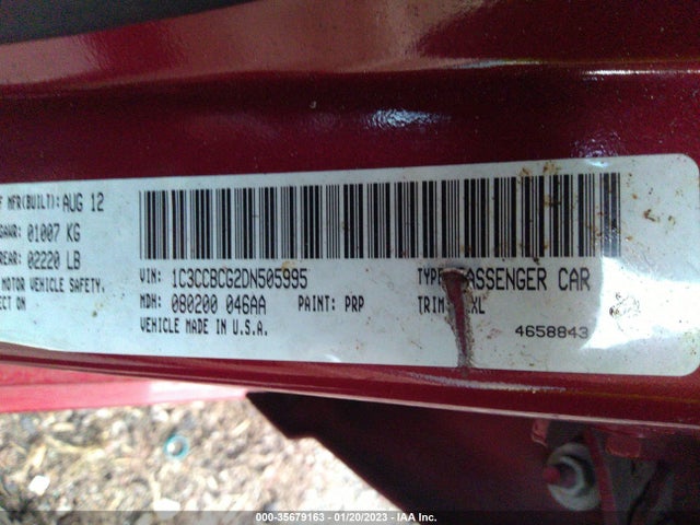 Chrysler 200 Limited 2013 1C3CCBCG2DN505995 Image 10