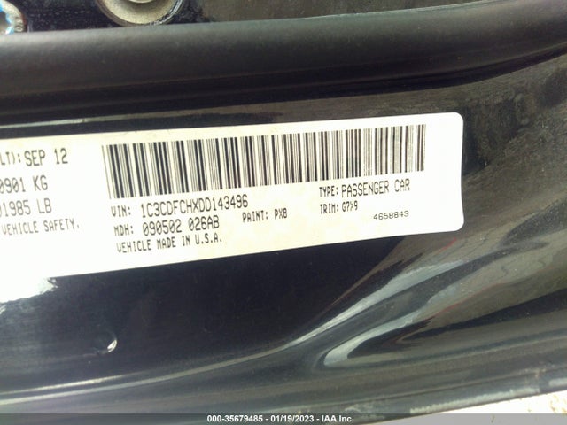 Dodge Dart Limited 2013 1C3CDFCHXDD143496 Image 9