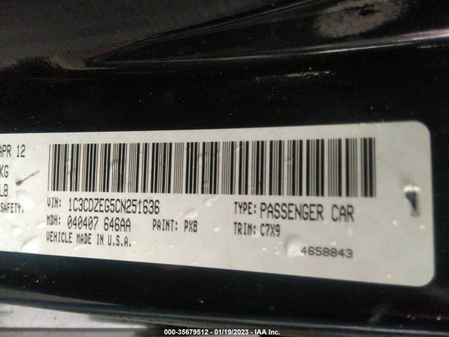 Dodge Avenger Sxt Plus 2012 1C3CDZEG5CN251636 Image 9