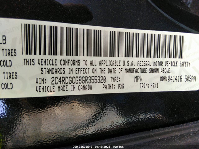 Dodge Grand Caravan Sxt 2016 2C4RDGCG8GR355320 Image 9