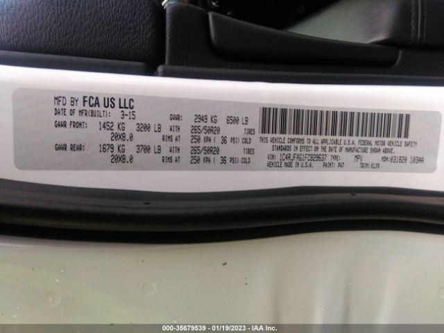 1C4RJFAG1FC829637 Jeep Grand Cherokee Altitude