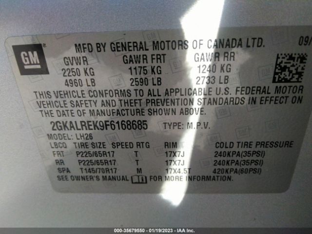 2GKALREK9F6168685 GMC Terrain Sle