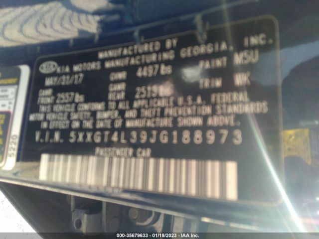5XXGT4L39JG188973 KIA Optima S