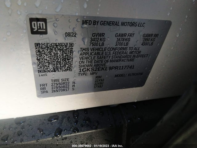 2023 GMC Yukon, VIN: 1GKS2EKL9PR117741
