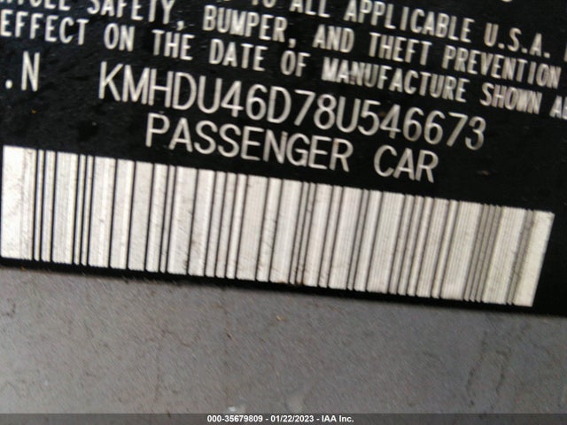 Hyundai Elantra Gls/se 2008 KMHDU46D78U546673 Image 11