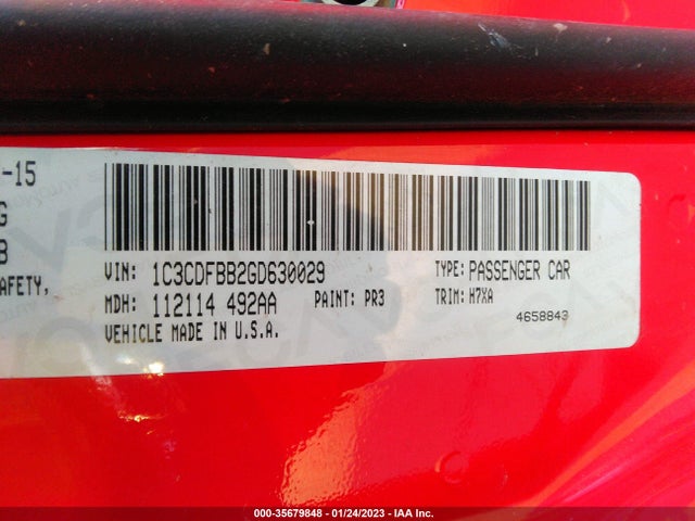 Dodge DART SXT 2016 1C3CDFBB2GD630029 Image 10