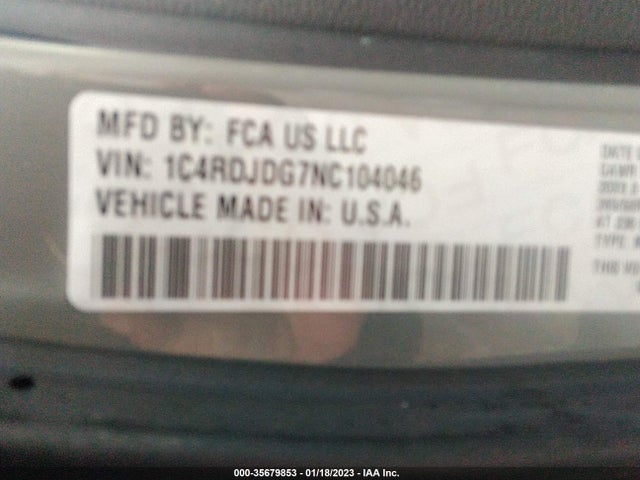 Dodge Durango Gt Plus 2022 1C4RDJDG7NC104046 Image 9