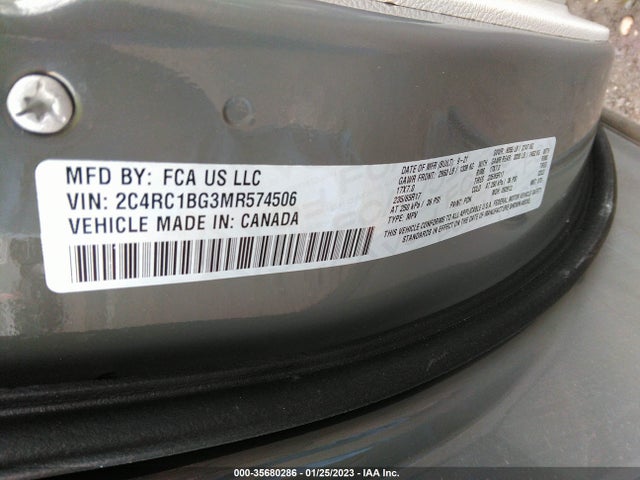 Chrysler Pacifica Touring L 2021 2C4RC1BG3MR574506 Image 10