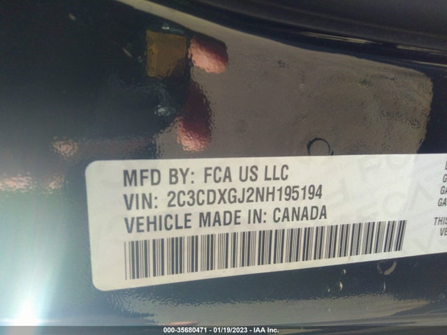 2022 Dodge Charger, VIN: 2C3CDXGJ2NH195194