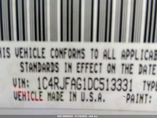 1C4RJFAG1DC513331 Jeep Grand Cherokee Laredo