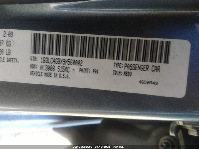 Dodge Avenger Se/sxt 2009 1B3LC46BX9N560002 Image 10