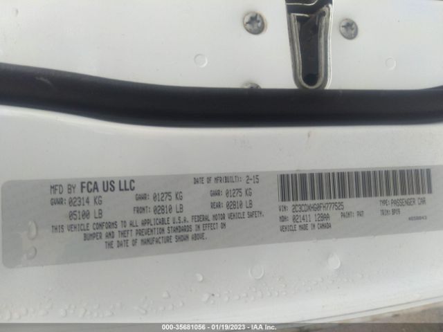 2C3CDXHG0FH777525 Dodge Charger Sxt