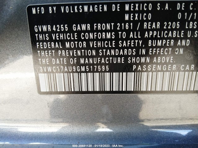 3VWC17AU9GM517595 Volkswagen Golf Sportwagen Tsi S
