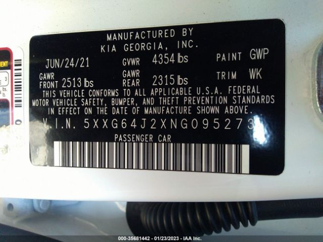5XXG64J2XNG095273 KIA K5 Gt-line