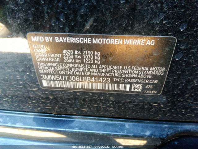 BMW 3 Series M340i 2020 аукцион фото