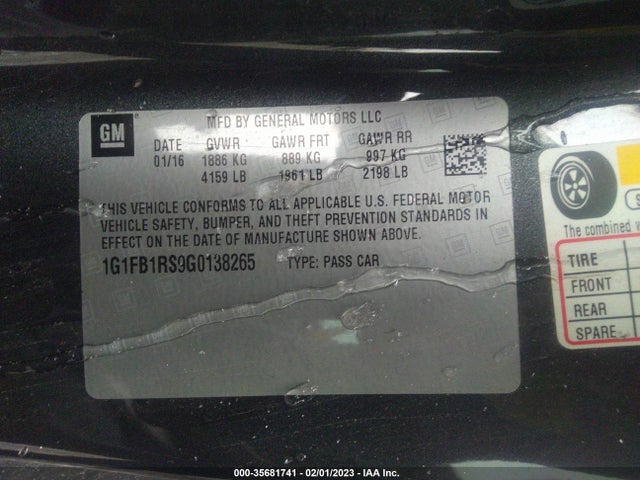 Chevrolet Camaro 1lt 2016 1G1FB1RS9G0138265 Image 10