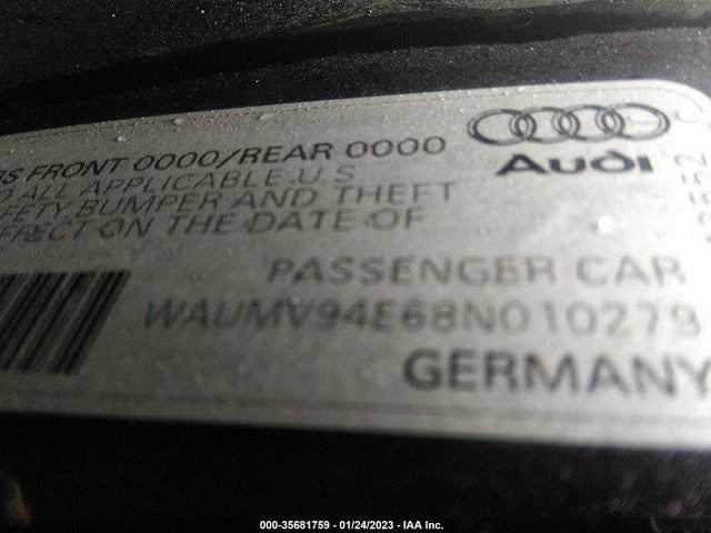 WAUMV94E68N010279 Audi A8 L 4.2l