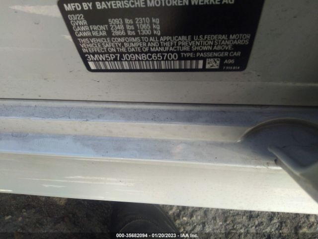 3MW5P7J09N8C65700 BMW 3 Series 330e