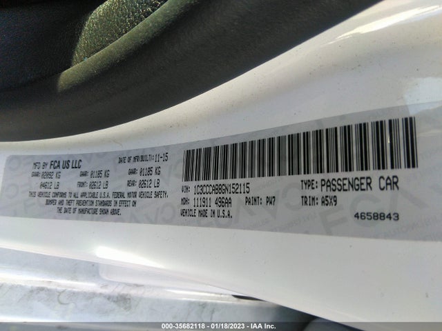 1C3CCCAB8GN152115 Chrysler 200 Limited