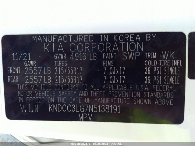 2022 Kia Niro, VIN: KNDCC3LG7N5138191