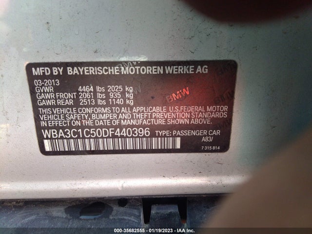BMW 3 Series 2013 WBA3C1C50DF440396 Image 10