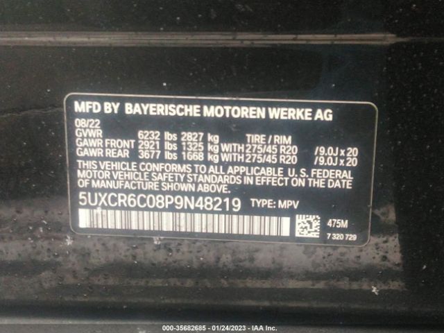 5UXCR6C08P9N48219 BMW X5 Xdrive40i