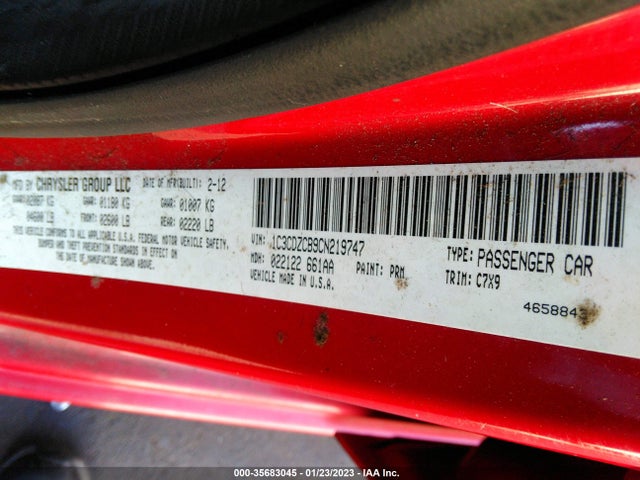 Dodge Avenger Sxt 2012 1C3CDZCB9CN219747 Image 11