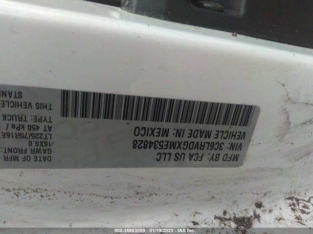 2021 Ram Promaster, VIN: 3C6LRVDGXME534828