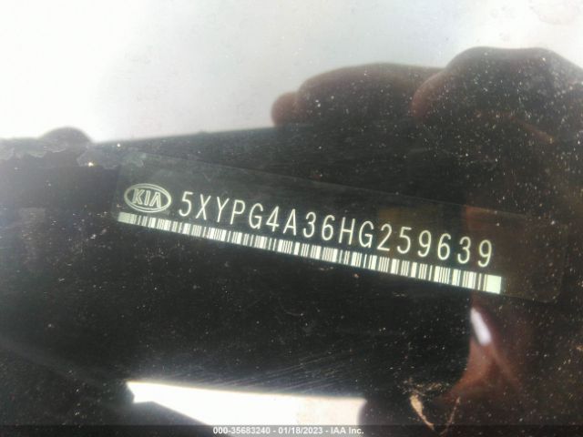 5XYPG4A36HG259639 KIA SORENTO LX