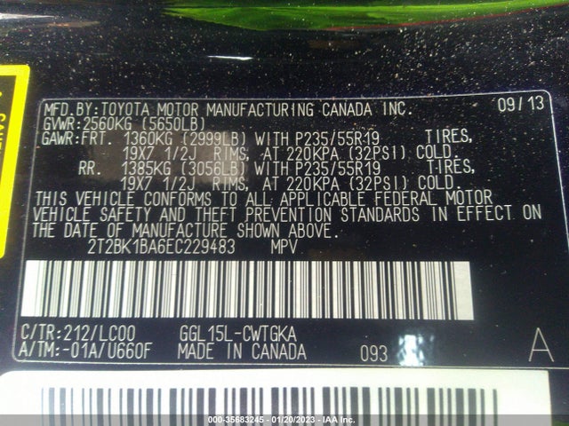 Lexus RX 350 2014 2T2BK1BA6EC229483 Image 10