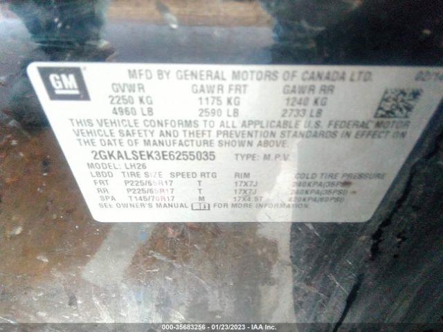 2GKALSEK3E6255035 GMC Terrain Slt