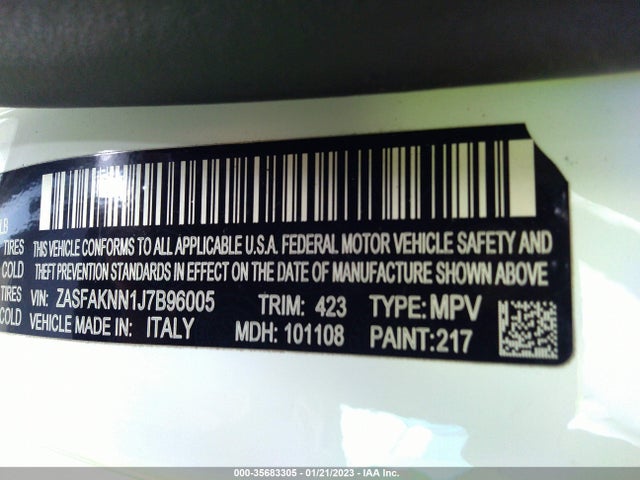 ZASFAKNN1J7B96005 Alfa Romeo Stelvio Ti Sport