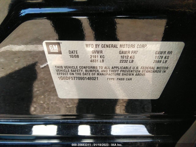 Cadillac CTS 2009 1G6DF577090148021 Image 11