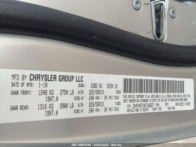 Dodge Journey Sxt 2010 3D4PH5FV3AT166527 Image 10
