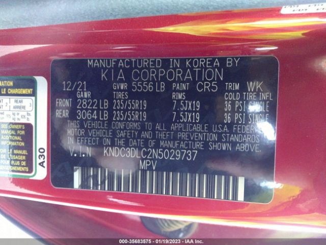 KNDC3DLC2N5029737 KIA Ev6 Wind