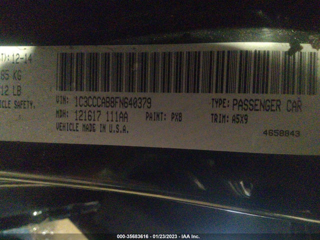 1C3CCCAB8FN640379 Chrysler 200 Limited
