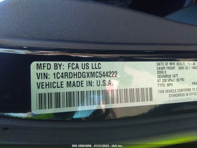 Dodge Durango Gt Plus 2021 1C4RDHDGXMC544222 Image 10