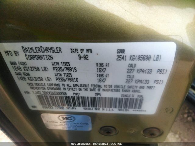 1J4GL38KX3W538259 Jeep Liberty Renegade