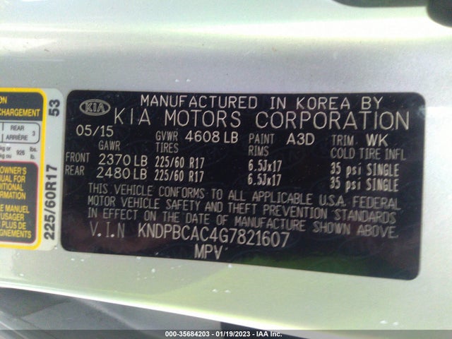 2016 Kia Sportage, VIN: KNDPBCAC4G7821607
