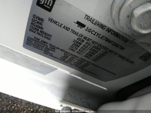 Chevrolet Silverado 2500hd 4wd  Long Bed Wt 2022 1GC1YLE79NF288786 Image 9