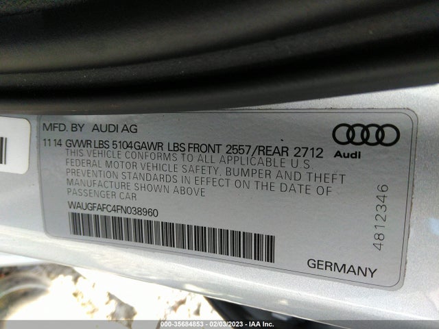 Audi A6 2.0t Premium Plus 2015 WAUGFAFC4FN038960 Image 9