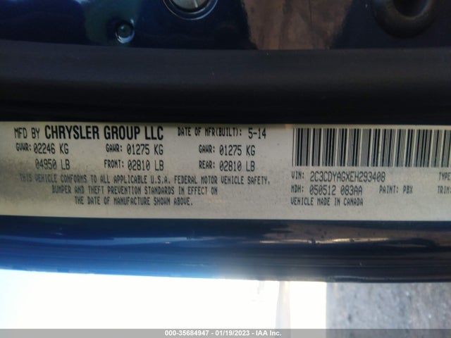 Dodge Challenger Sxt 2014 2C3CDYAGXEH293408 Image 9
