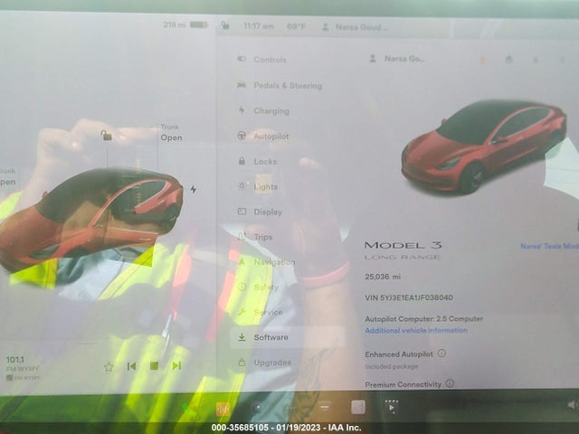 Tesla MODEL 3 2018 5YJ3E1EA1JF038040 Image 9
