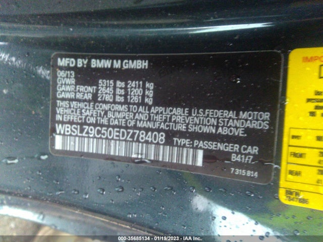 2014 BMW M6, VIN: WBSLZ9C50EDZ78408