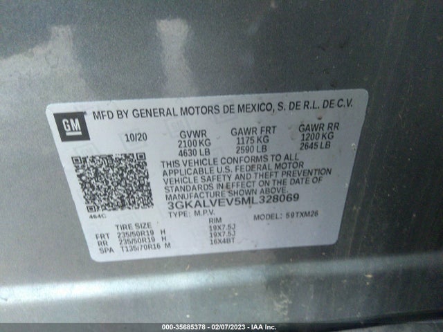 GMC Terrain Slt 2021 3GKALVEV5ML328069 Image 9