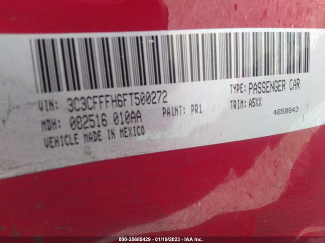 3C3CFFFH6FT500272 Fiat 500 ABARTH