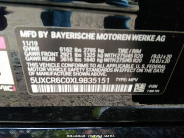 5UXCR6C0XL9B35151 BMW X5 Xdrive40i