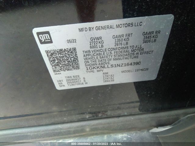 1GKKNLLS1NZ164390 GMC Acadia At4