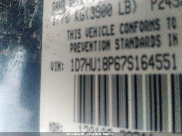 Dodge Ram 1500 Slt 2007 1D7HU18P67S164551 Image 10