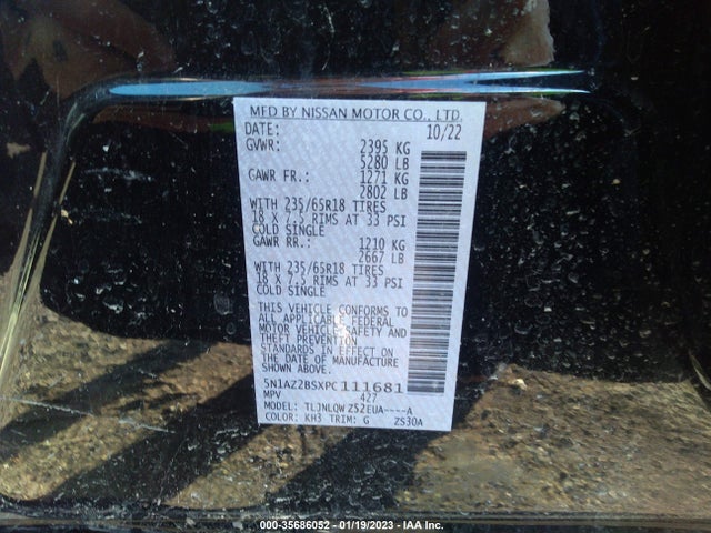 2023 Nissan Murano, VIN: 5N1AZ2BSXPC111681